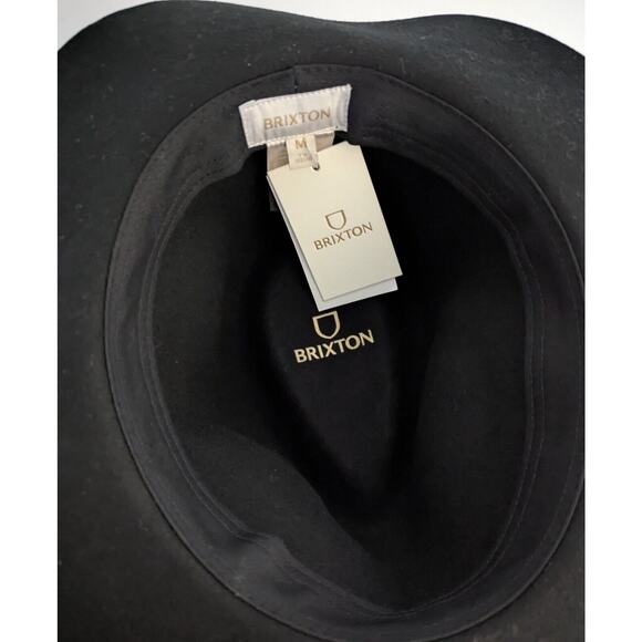 Brixton Black Wool Fedora Hat Wesley - Picture 6 of 10